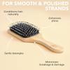 Beauty by Earth Boar Bristle Brush - Premium Paddle Brush for Fine, Thick, and Thinning Hair for Men and Women view 4