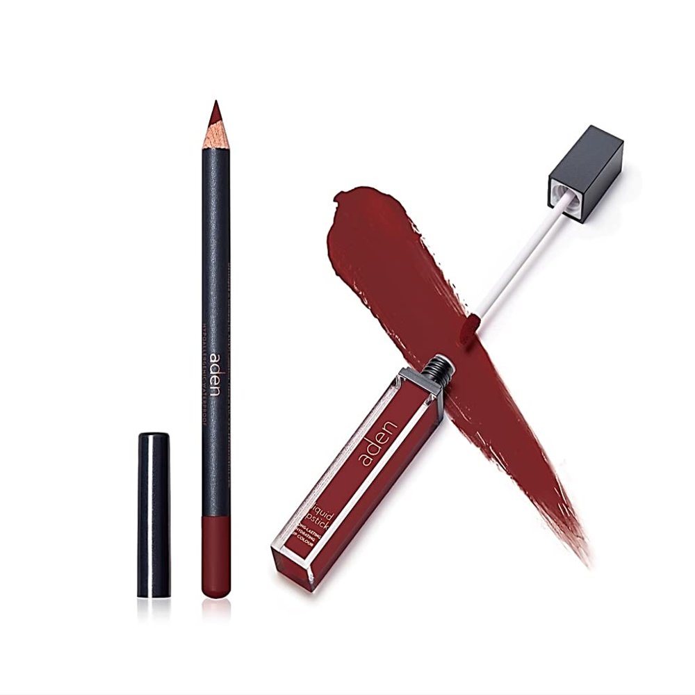 Lipstick for Women & Lip Liner Pencil Liquid Matte Lipstick Long Lasting Lip Combo Sets with Lip Stain Long Lasting Waterproof & lip liner stain Lip Kit Pigmented-Non Smudge-Made in Italy 23