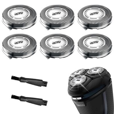 SH30 Replacement Heads for Philips Norelco 3000 Replacement Blades for phillips norelco 3000 Replacement Electric Shaving Head Blades Series 3000,2000,1000,3500 New Upgrade SH30/52 Heads 6Pack Brush*2