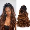 Pre Stretched Braiding Hair 20 Inch Loose Wave Crochet Braids Hair 8 packs Big wavy curly Bouncy Braiding Hair Curly Synthetic (b29, 16inch(pack of 8)) view 1