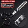 6/7/8/9-inch Professional Hair Clippers, Stainless Steel Sharp Hair Clippers, Hairdresser Specific Scissors (6 inch-3pc) view 4