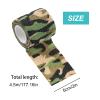 VideoPUP 6PCS Tattoo Grip Cover Wrap,Wetland Camouflage Disposable Cohesive Tattoo Grip Cover Elastic Bandage Handle Grip Tube for Tattoo Machine Tattoo Grip Accessories view 2