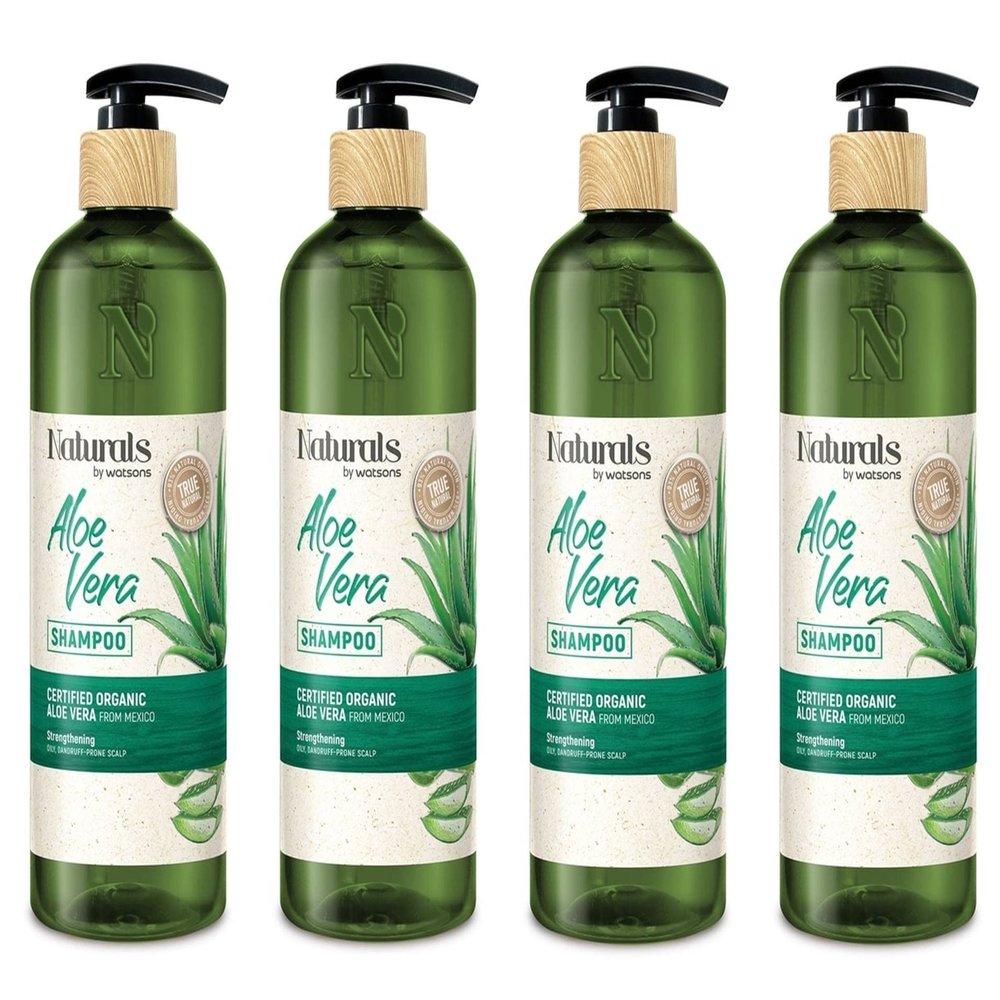 Naturals By Watsons True Natural Aloe Vera Shampoo 16.56 Fl Oz. (Pack of 4)