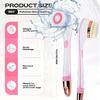Body Brush Rechargeable, Electric Body Brush Set, Scrubber Shower Brush with Long Handle, Spin Skin Brush with 6 Brush Heads for Cleanse, Massage, exfoliate and Pamper Your Skin in The Shower (Pink) view 2