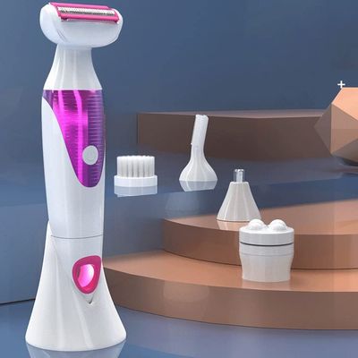 LUYILA Epilator for Women,5 in 1 USB Rechargeable Electric Epilator Hair Shaver for Bikini Area -Nose- Armpit-Eyebrow-Facial Hair Painless Shaver