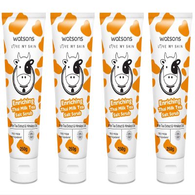 Watsons Love My Skin Enriching Thai Milk Tea Salt Scrub 8.81 oz. (Pack of 4)