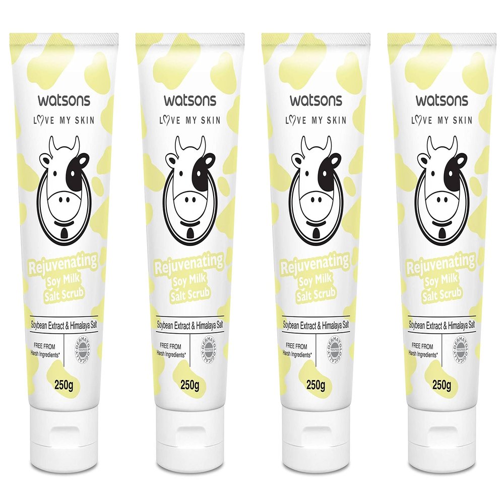 Watsons Love My Skin Rejuvenating Soy Milk Salt Scrub 8.81 oz. (Pack of 4)