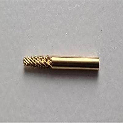 A+Elite Manicure Pedicure Acrylic Gel Nail Art Drill Bit Burr File TAPER D2.3x14.5mm 3/32" Shaft Gold Tungsten Carbide