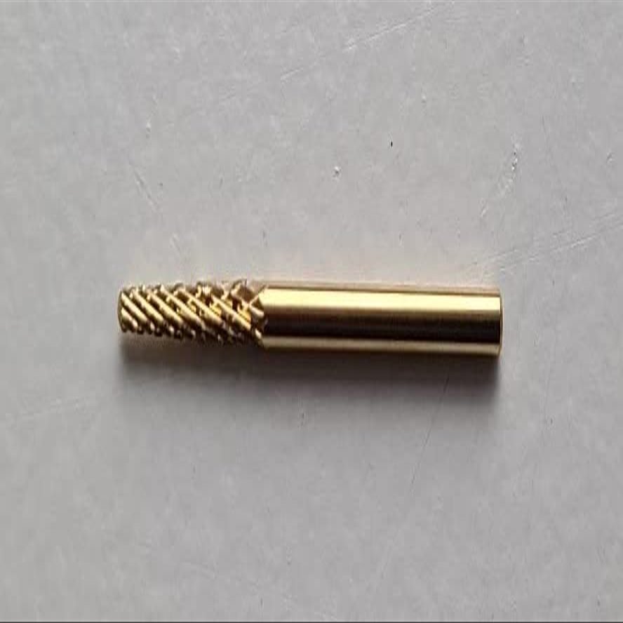 A+Elite Manicure Pedicure Acrylic Gel Nail Art Drill Bit Burr File TAPER D2.3x14.5mm 3/32" Shaft Gold Tungsten Carbide