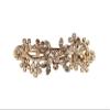 Faship Gorgeous Champagne Rhinestone Crystal Floral Hair Barrette Clip view 1
