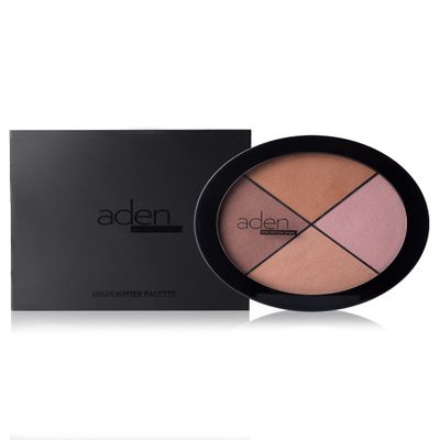 aden 4 Contouring Palette Makeup  22gr  Natural & Durable Quality Light Coverage & Inner Glow  MADE IN ITALY (Contouring Palette)