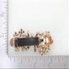 Faship Gorgeous Teal Rhinestone Crystal Floral Hair Barrette Clip view 4