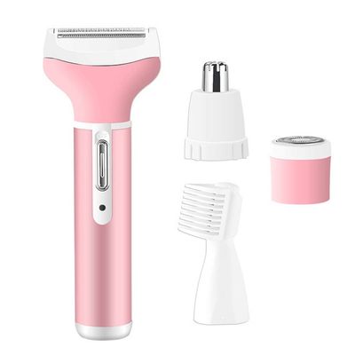 LUYILA Epilator for Women,4 in 1 Hair Removal Epilator for Women,Eyebrow Nose Trimmer,Body Waterproof Bikini Facial Hair Removal for Women,Cordless,Wet & Dry, USB Rechargeable