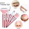 LUYILA Epilator for Women,4 in 1 Hair Removal Epilator for Women,Eyebrow Nose Trimmer,Body Waterproof Bikini Facial Hair Removal for Women,Cordless,Wet & Dry, USB Rechargeable view 4