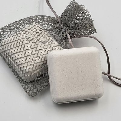 Essential Oil Shower Steamers XL with mesh Shower Steamer Bag and Glossy Laminate Box. (Pure Bliss)
