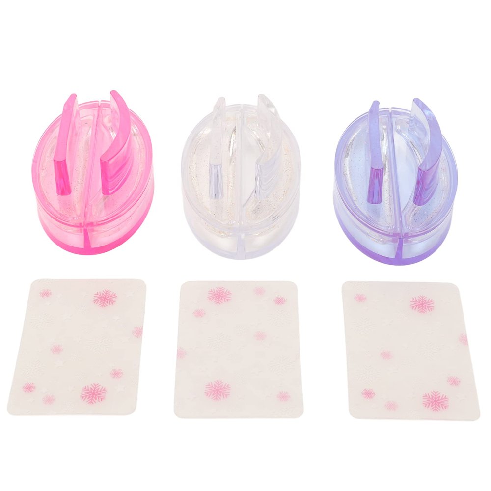 3pcs Nail Art Stamper Set, Various Soft Silicone Christmas Nail Stamping Plates for Nail Salon and Home Diy Use, French Nail Stamp for Nail Art Design