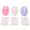 3pcs Nail Art Stamper Set, Various Soft Silicone Christmas Nail Stamping Plates for Nail Salon and Home Diy Use, French Nail Stamp for Nail Art Design view 1