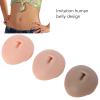 3pcs Silicone Navel Model, 3D Simulation Belly Button Model for Piercing Practice, Fake Soft Silicone Belly Model for Jewelry Studs Display Acupuncture Teaching view 3