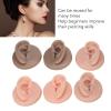 3 Pairs Silicone Ear Model, Highly Simulated 3D Fake Ear with Bracket Left and Right Soft Flexible Human Ear Model for Piercing Practice Earring Display view 2