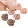 3 Pairs Silicone Ear Model, Highly Simulated 3D Fake Ear with Bracket Left and Right Soft Flexible Human Ear Model for Piercing Practice Earring Display view 4