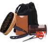Shaving & Grooming Kit for Men, Danweix Beard Kit Brush Comb Scissors with Storage Bag Shaving Razor Brush with Stand holder 10pcs Refill Blades Great for Grooming Beards and Mustaches view 1