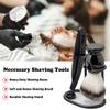 Shaving & Grooming Kit for Men, Danweix Beard Kit Brush Comb Scissors with Storage Bag Shaving Razor Brush with Stand holder 10pcs Refill Blades Great for Grooming Beards and Mustaches view 2