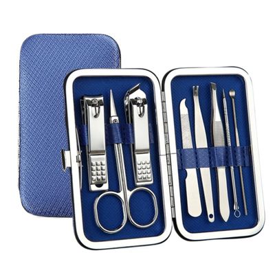CZKE 18pcs Stainless Steel Nail Clippers Scissors Set Kits Manicure Pedicure Nail Care Set Nails Art Beauty Sets Manicure Tool (Color : Preto)