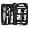 CZKE Nail Clipper Professional Grooming Kit Pedicure Kit Nail Cutter Tools with Luxurious Travel Case Manicure Scissors Makeup (Color : 21pcs Black) view 1