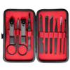 CZKE 7-18pcs Nail Clipper Set Scissors Tweezer Knife Manicure Cutter Nail Art Pedicure Manicure Tools (Color : 10pcs) view 1
