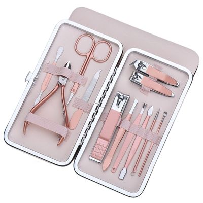 CZKE 7/10/12/16/18 Pcs/Set Goud Nagelknipper Set Professionele Rvs Beauty Manicure Tool Set Dode Huid Gesneden Pedicure Kit (Color : 4)