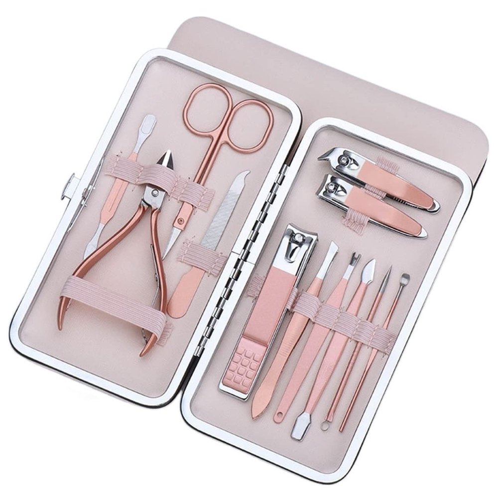 CZKE 7/10/12/16/18 Pcs/Set Goud Nagelknipper Set Professionele Rvs Beauty Manicure Tool Set Dode Huid Gesneden Pedicure Kit (Color : 4)