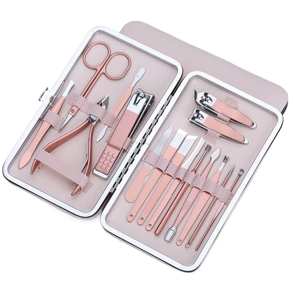 CZKE 7/10/12/16/18 Pcs/Set Goud Nagelknipper Set Professionele Rvs Beauty Manicure Tool Set Dode Huid Gesneden Pedicure Kit (Color : 7)