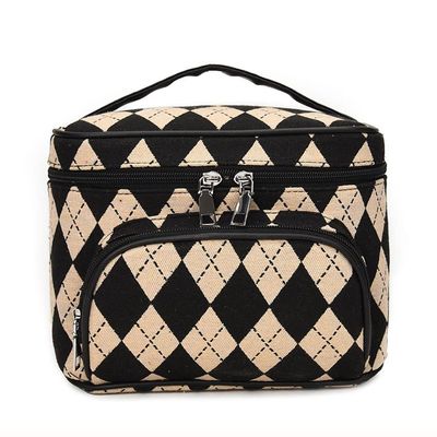 XARONF Travel Makeup Bag Storage Bag Cosmetic Bag Portable Artist Storage Bag for Cosmetics Makeup Brushes, Girls, Women, Friends Gifts (Color : A)