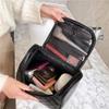 XARONF Makeup Bag Travel Cosmetic Bag Hand-Portable Girl Cosmetic Bag for Women Large Toiletry Bag Organizer, Black (Size : Small) view 2