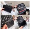 XARONF Makeup Bag Travel Cosmetic Bag Hand-Portable Girl Cosmetic Bag for Women Large Toiletry Bag Organizer, Black (Size : Small) view 4