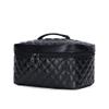 XARONF Cosmetic Bag, Portable Cute Travel Makeup Bag for Women and Girls Makeup Brush Organizer Cosmetics Pouch Bags, Black view 3
