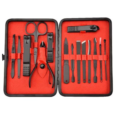 CZKE 7/15/18pcs Professional Nail Clippers Manicure Nail Care Set Stainless Steel Pedicure Scissor Manicure Kit Nail Art Tools (Color : 15 pcs Set)