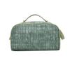 XARONF Travel Makeup Bag, PU Leather Makeup Bag, Cosmetic Travel Bags, Portable Toiletry Bag,Roomy Cosmetic Bag for Women and Girls (Color : Green) view 1