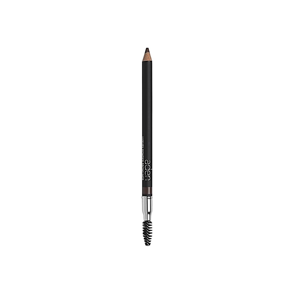 aden Browliner Luxury easy-to-use fills in sparse hairs and adds colour for full, defined brows (Dark Brown)