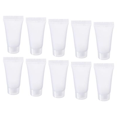 M METERXITY 20 Pack Refillable Travel Bottles - Shampoo Conditioner Empty Cosmetic Tubes with Screw Lid Apply to Household Travel (5ml, Translucent Frosted)