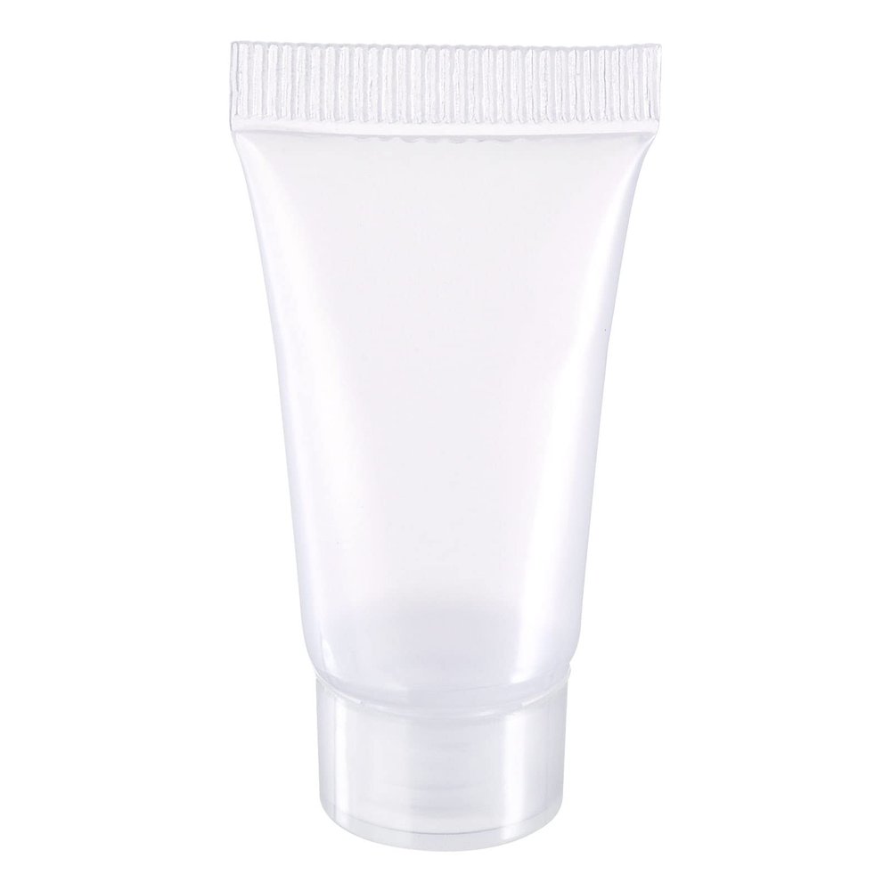 M METERXITY 50 Pack Refillable Travel Bottles - Shampoo Conditioner Empty Cosmetic Tubes with Screw Lid Apply to Household Travel (5ml, Clear)