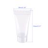M METERXITY 50 Pack Refillable Travel Bottles - Shampoo Conditioner Empty Cosmetic Tubes with Screw Lid Apply to Household Travel (5ml, Clear) view 3