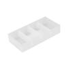 STOBAZA Makeup Storage Box Small Plastic Organizer for Desktop Partitioned Container for Makeup Jewelry and Office Supplies Frosted Transparent Design for Convenient Storage view 1