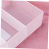 STOBAZA Makeup Storage Box Small Plastic Organizer for Desktop Partitioned Container for Makeup Jewelry and Office Supplies Frosted Transparent Design for Convenient Storage view 4