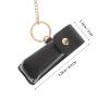 HOMSFOU Lipstick Keychain Holder Compact Lip Balm Pouch for Women Girls Travel Portable Protective Case with Sturdy Clasp view 3