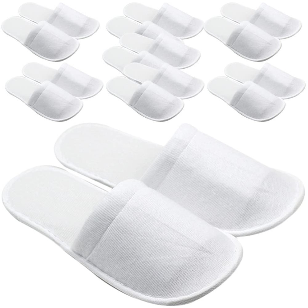 FOMIYES 8pairs Disposable Spa Slippers for Hotel Guests Non- Salon Slippers Soft and Comfortable for Travel Pedicure Term