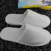 FOMIYES 8pairs Disposable Spa Slippers for Hotel Guests Non- Salon Slippers Soft and Comfortable for Travel Pedicure Term view 2