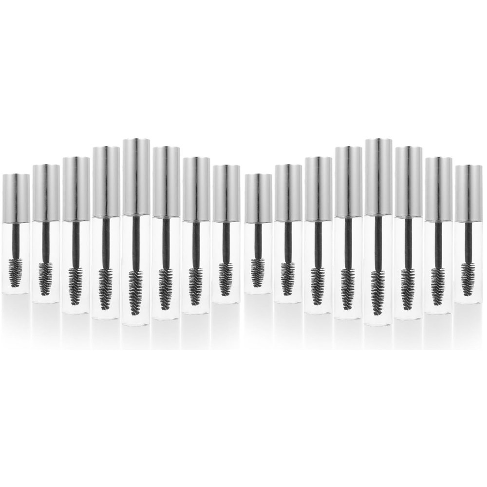 Beaupretty 16pcs Refillable Mascara Bottles Leakproof Containers for Makeup Portable and Lightweight for Travel Design