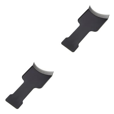 Beaupretty 4pcs Toothed Hair Dying Board Black Coloring Tool for Salon Use for Painting and Bleaching Hair Easy Separation for Tidy Application