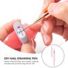 FOMIYES Manicure Nail Art Pen Brush for Flower Painting Design Versatile Nail Dotting Tool for Professionals Beginners for Salons and Home Use view 4